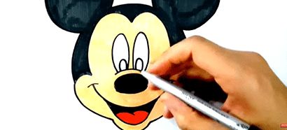 Art Class: Draw Mickey Mouse Step By Step