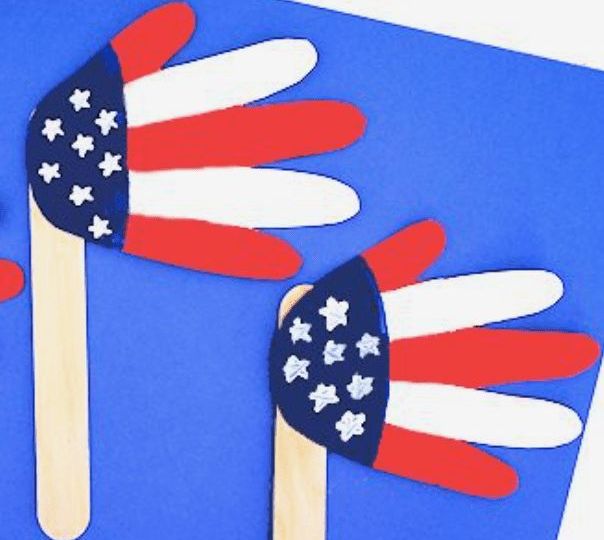 Handprint American Flag Craft