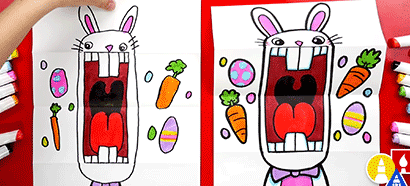 Art Class: How To Draw A Big Mouth Easter Bunny