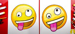 Art Class: How To Draw The Crazy Face Emoji