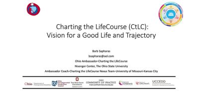 Charting the LifeCourse: Vision for a Good Life and Trajectory