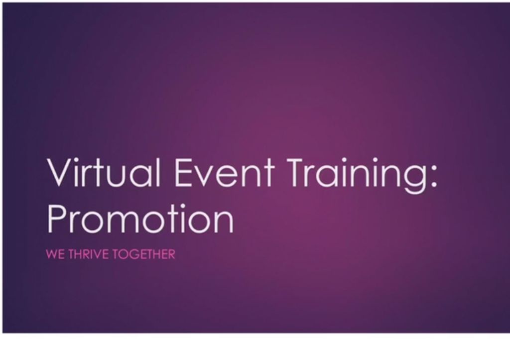 Virtual Event Hosting: Promotion (12-23-24)